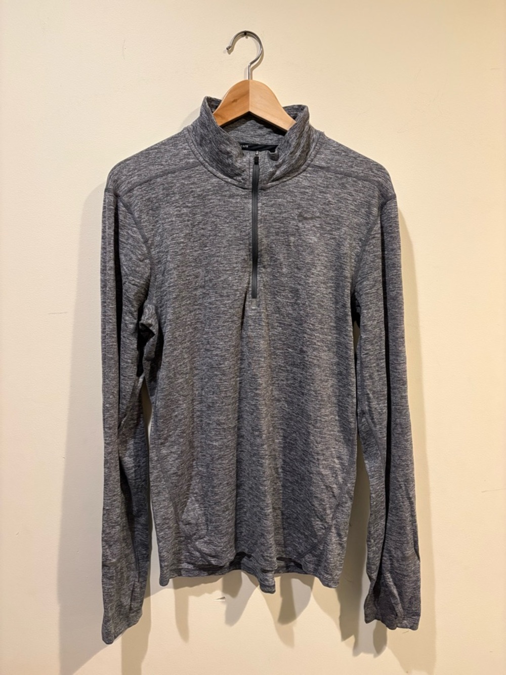 Nike Gray Dri-FIT Quarter Zip Pullover